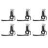 Rubbermaid Heavy Duty Universal Vertical FastTrack Hanging Wall Mount Bike Hook Garage Storage Organizer (6 Pack)