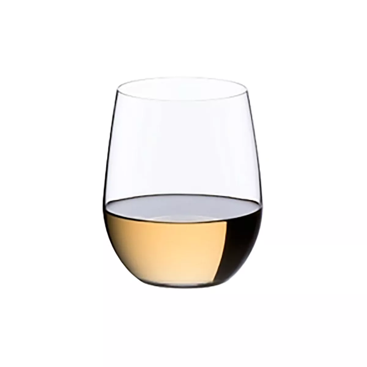 Riedel 11.30 Ounce O Wine Tumbler Viognier Chardonnay Wine Clear Crystal Stemless Tumbler Wine Glass Set for White Wines, Set of 8