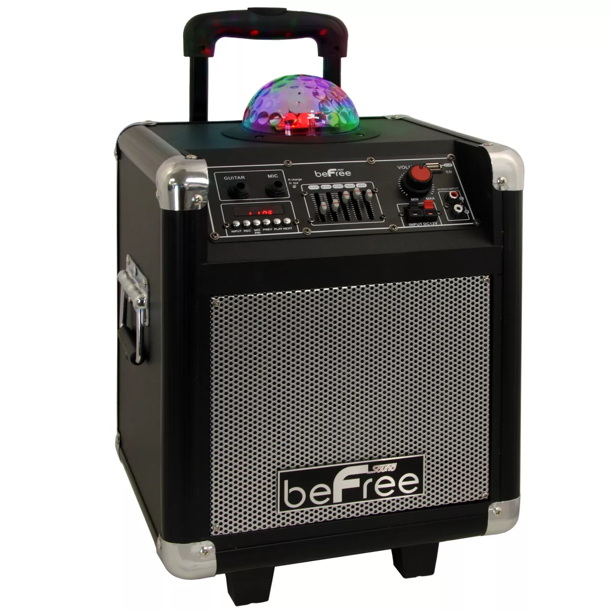 beFree Sound Projection Party Light Dome 6.5in Subwoofer Bluetooth Portable Party Speaker