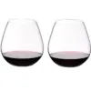 Riedel O Wine Dishwasher Safe Fine Crystal Stemless Pino/Nebbiolo High Acidity Moderate Tannin Red Wine Tumbler Glass Set, 24.3 Ounces, (2 Pack)