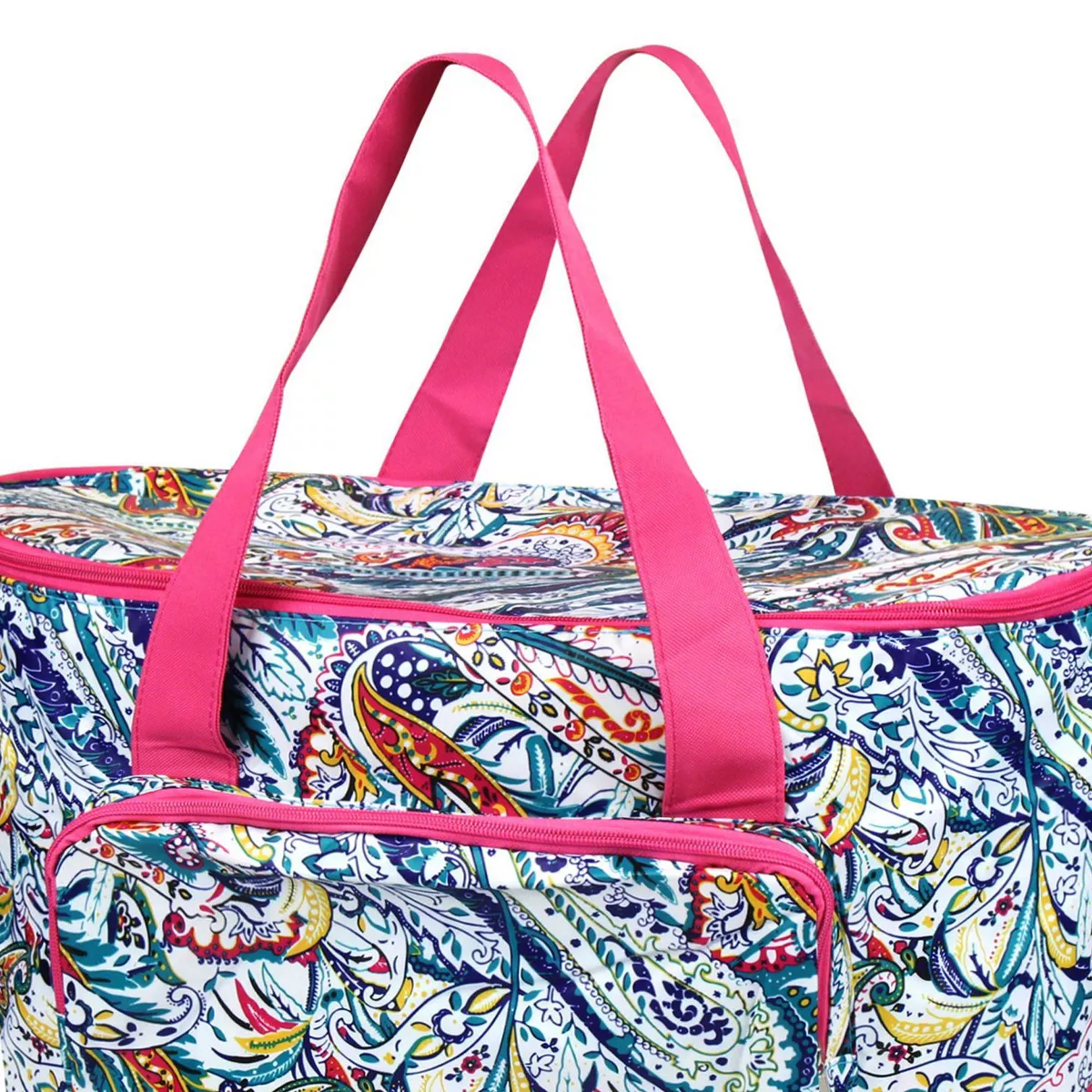 Zodaca Fashionable Large Cooler Bag, Multi-color Paisley