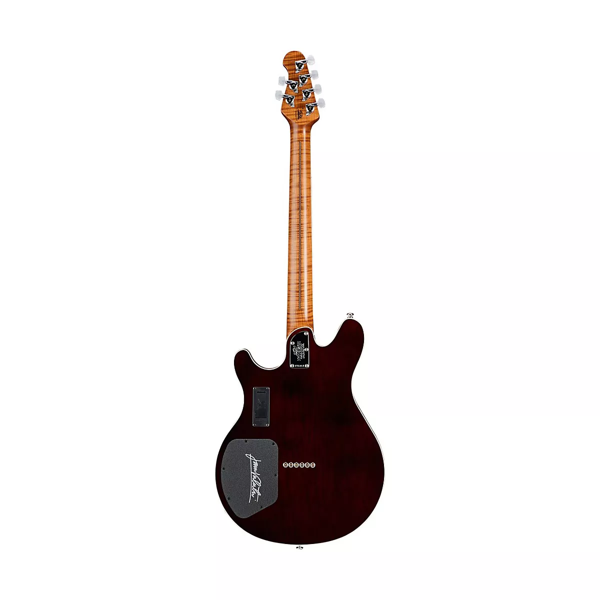 Ernie Ball Music Man Valentine BFR Electric Guitar Trans Walnut