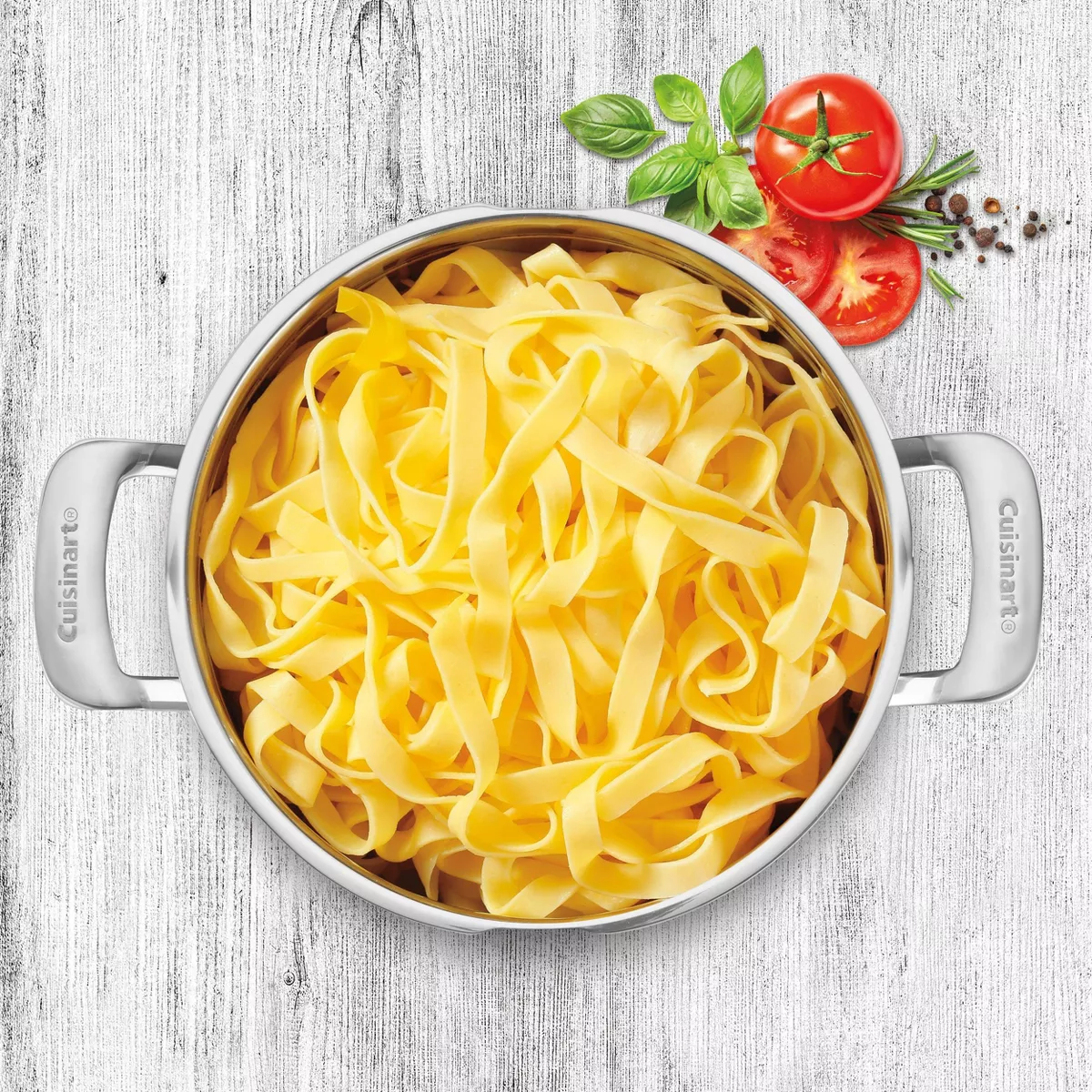 Cuisinart 5.75qt Stainless Steel Pasta Pot with Straining Cover - 83665S-22