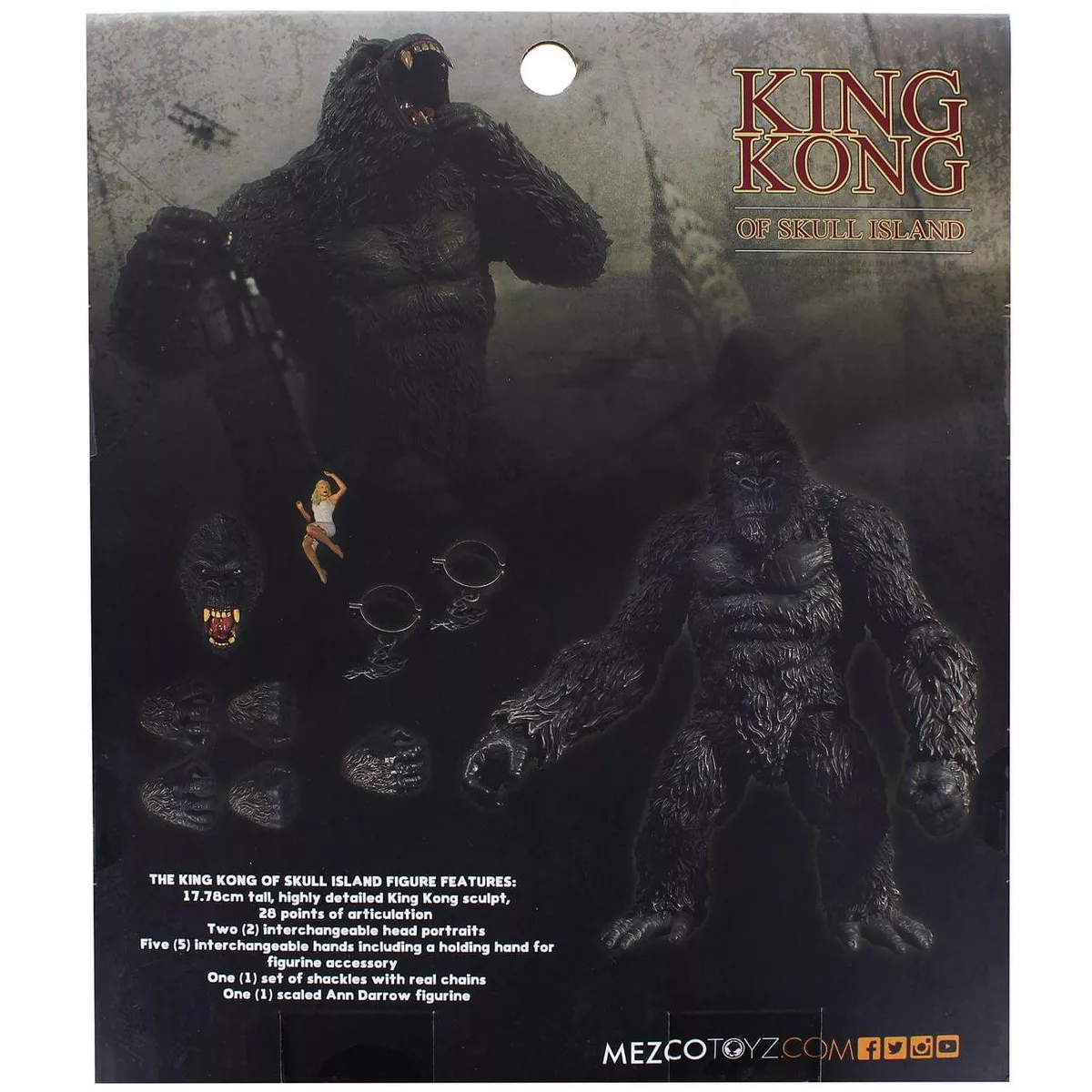 Mezco Toyz King Kong of Skull Island 7 Inch Action Figure