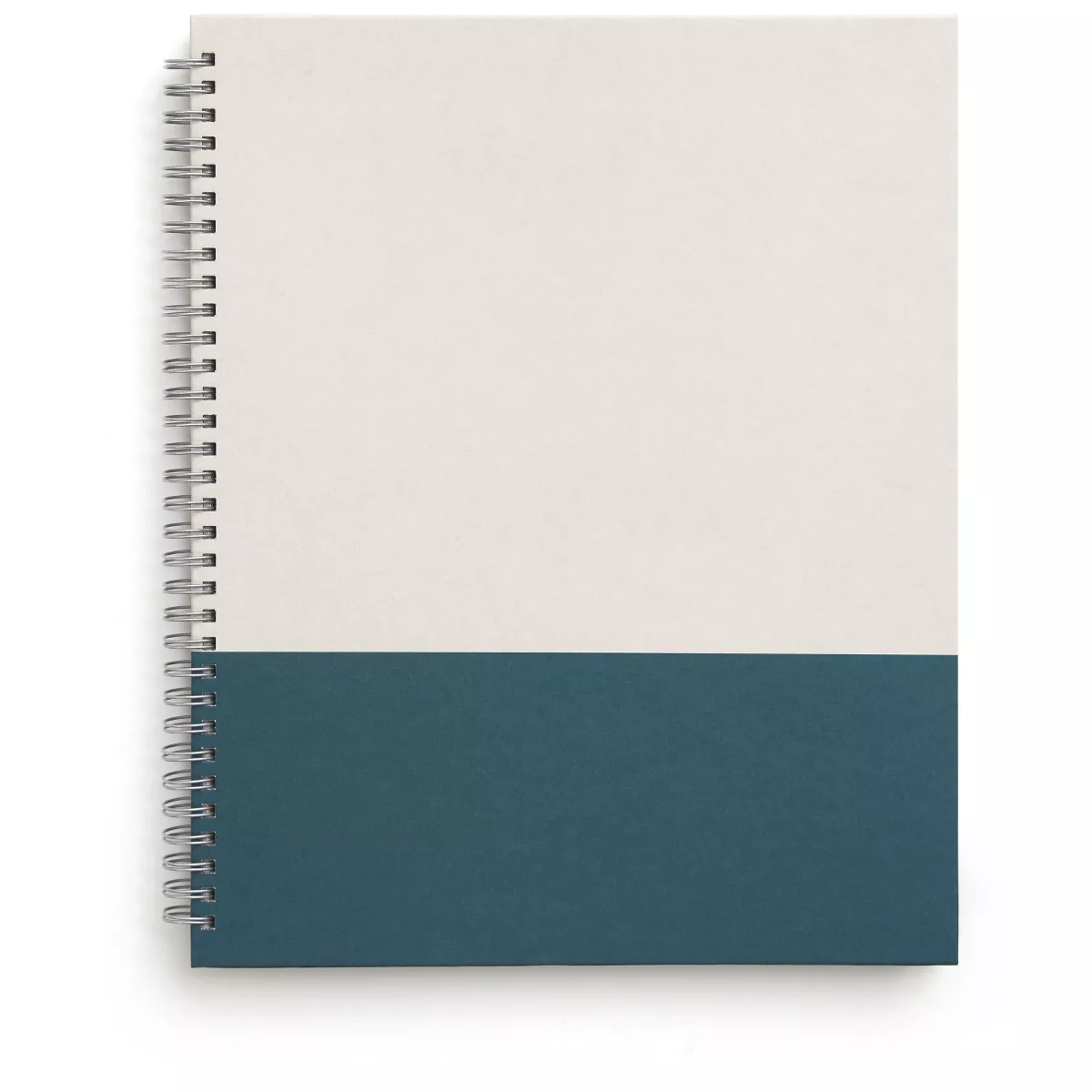 TRU RED Large Hard Cover Ruled Notebook, Gray/Teal TR55738