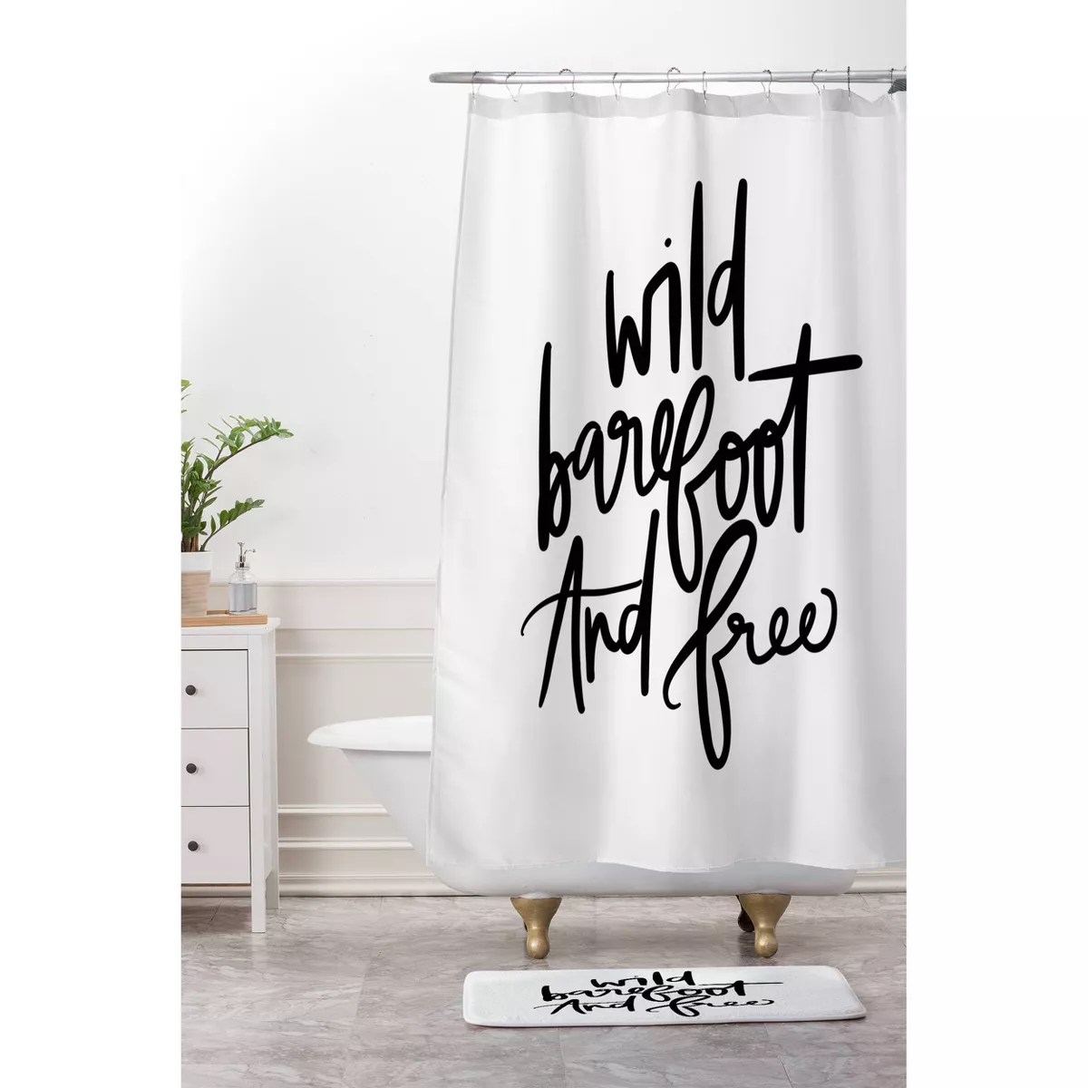 Chelcey Tate Wild Barefoot And Free Bath Rugs and Mats White 24