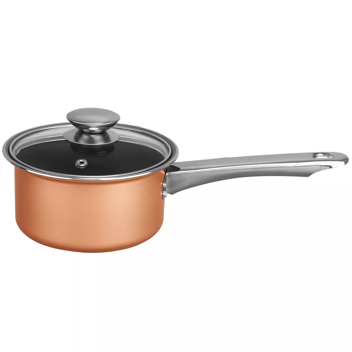 Brentwood 9 Piece Non Stick Cookware Set in Copper