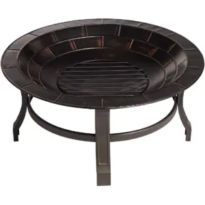John Timberland Iron Outdoor Fire Pit Round 30
