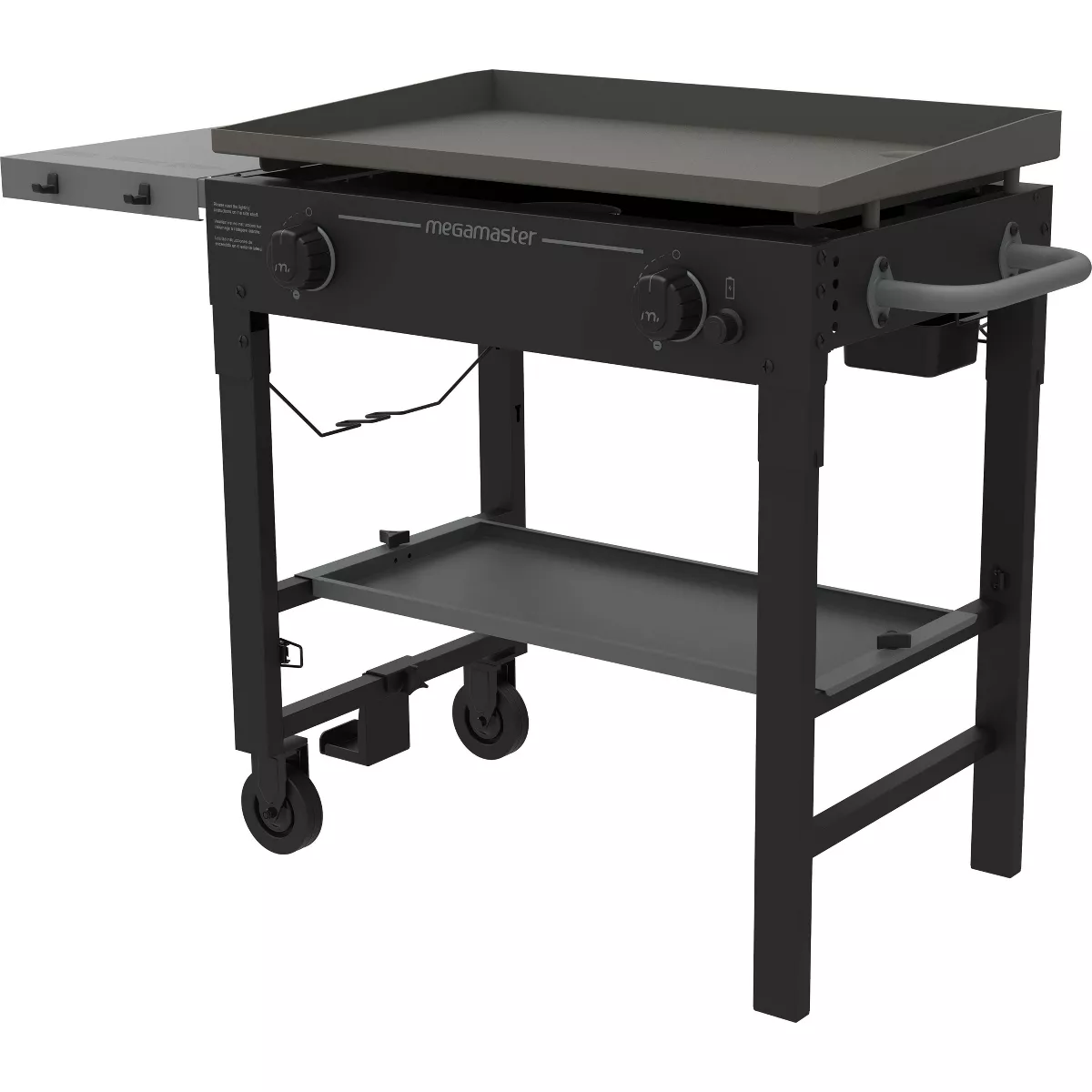 Megamaster 720-0785ASP 2 Burner Griddle Grill with Stainless Steel Spatula