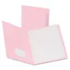 Oxford Twin-Pocket Folders with 3 Fasteners Letter 1/2" Capacity Pink 25/Box 57768