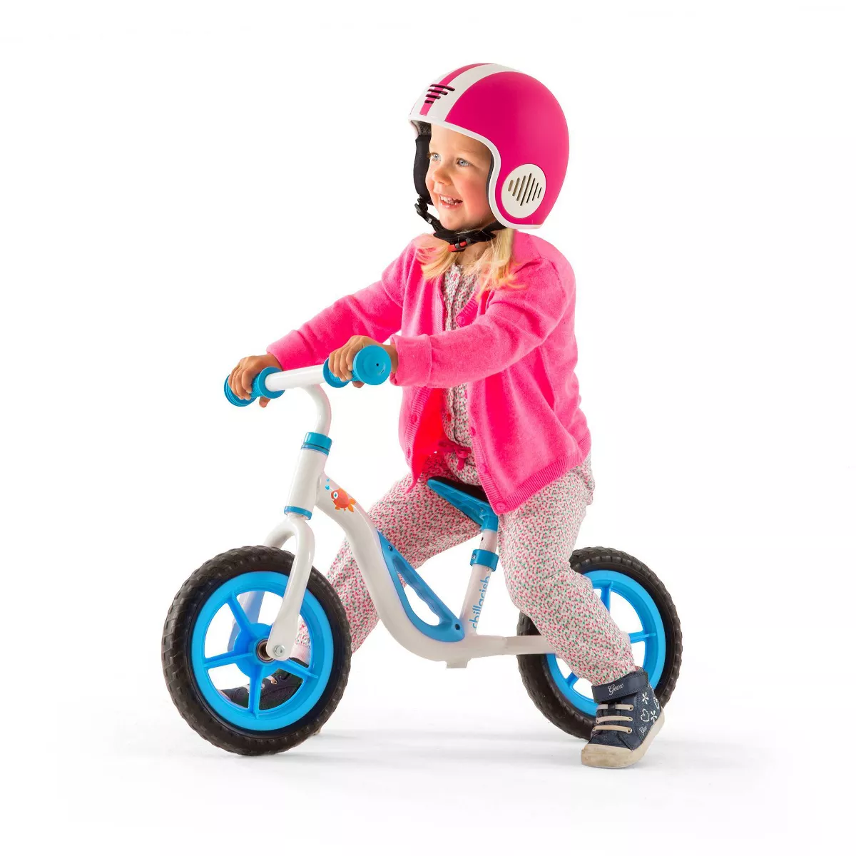 Chillafish Charlie 10" Kids' Balance Bike - Blue/White