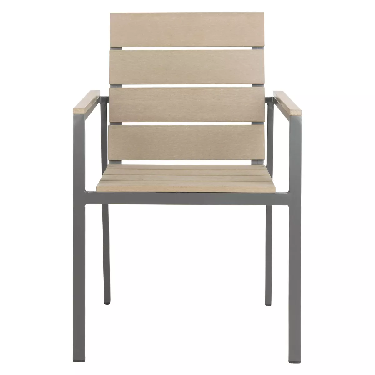 Beldan 2pk Stackable Accent Chair - Distressed Taupe - Safavieh