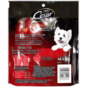 Cesar Softies Medley Trio Chewy Dog Treats - 16oz - 180ct