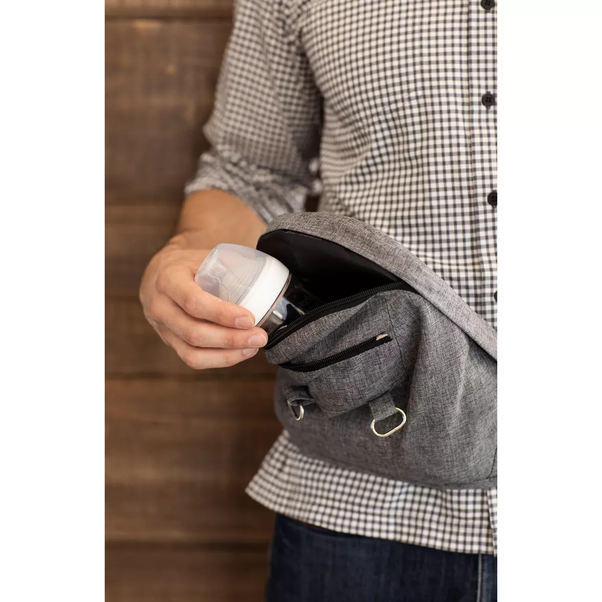 Moby 2-in-1 Baby Carrier + Hip Seat - Gray