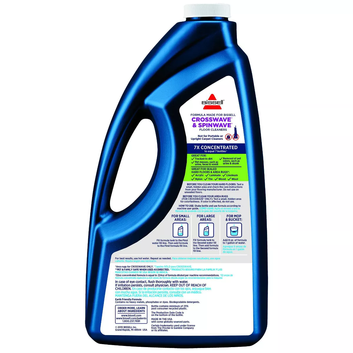 BISSELL 64oz. CrossWave & SpinWave Multi-Surface Pet Floor Cleaning Formula - 22951