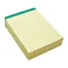 MyOfficeInnovations 100% Recy Perforated Notepads Canary 8-1/2" x 11-3/4" Wide Ruled 12/PK 815592