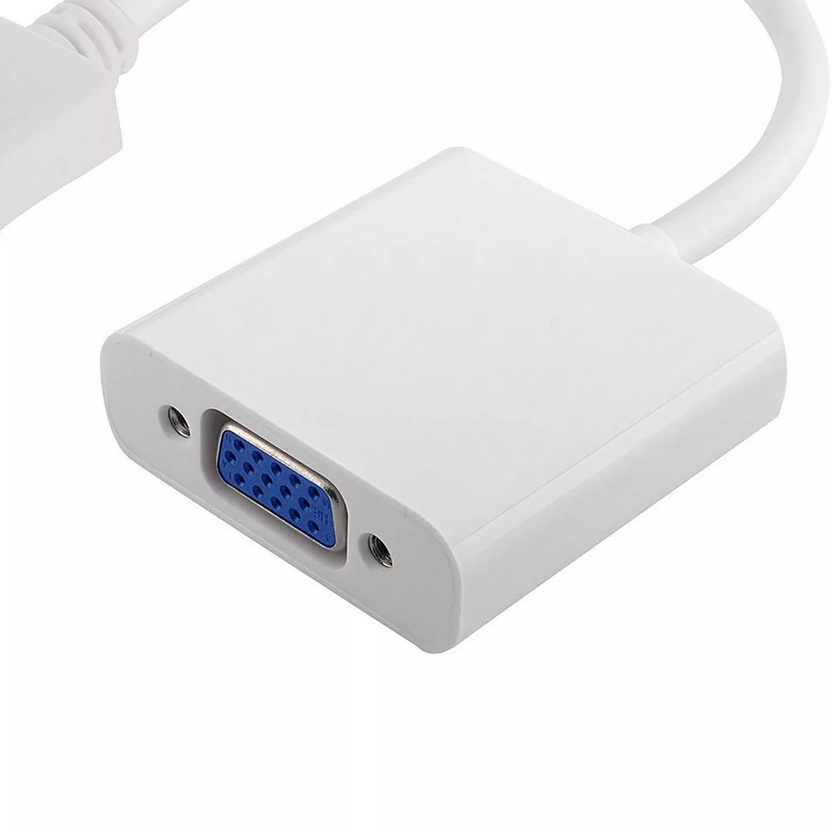 INSTEN 1080P HDMI Male to VGA Female Adapter, White