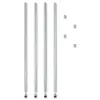 Alera Stackable Posts For Wire Shelving, 36" High, Silver, 4/Pack SW59PO36SR