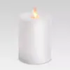 3" x 4" Outdoor LED Motion Flame Resin Candle White - Threshold™