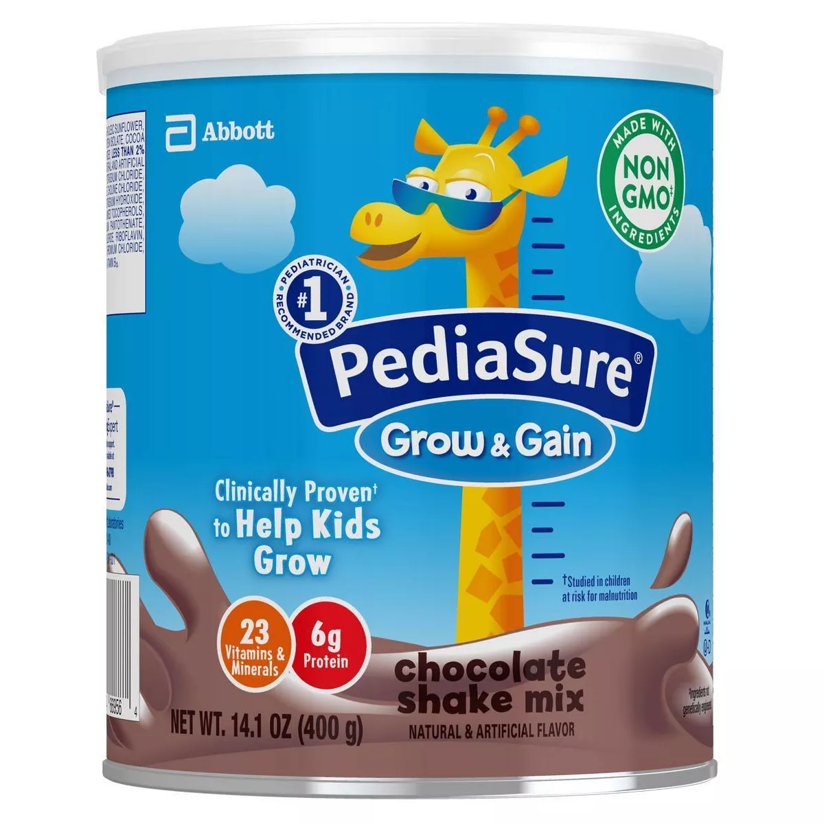 PediaSure Grow & Gain 3pk Non-GMO Chocolate Shake Mix Powder - 42.3oz