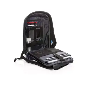 XD Design P705.561 Bobby Extra Large Anti Theft Compact Travel Laptop Case Backpack with USB Port and Hidden Compartments, Black