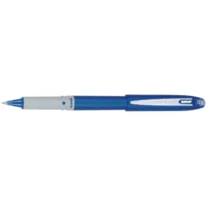 uni-ball Roller Ball Grip Stick Pens, 0.7 mm Fine Tip, Blue Ink, pk of 12