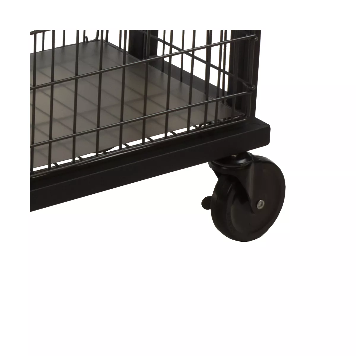 Cart System with wheels 4 Tier Black - Atlantic