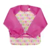 green sprouts Snap & Go Easy-Wear Long Sleeve Bibs Popsicles 12-24 Months - Pink