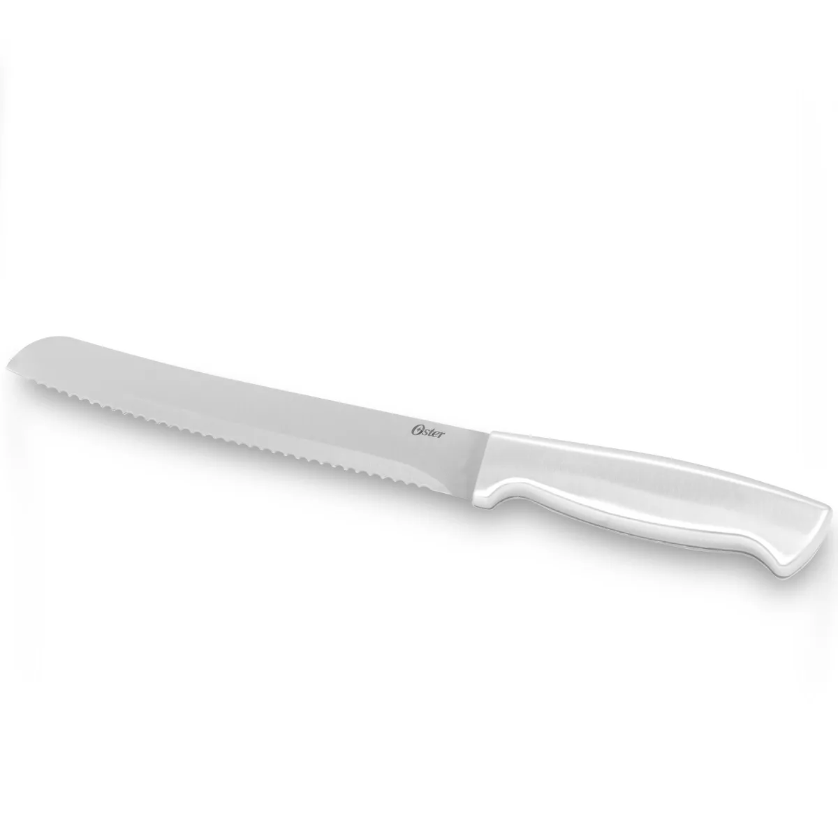 Oster Baldwyn 22 Piece Stainless Steel Cutlery Set with Stainless Steel Handles and Wooden Block
