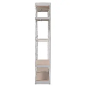 Gavin Metal 7 - Shelf Closet Storage Racking Organizer - White - Baxton Studio