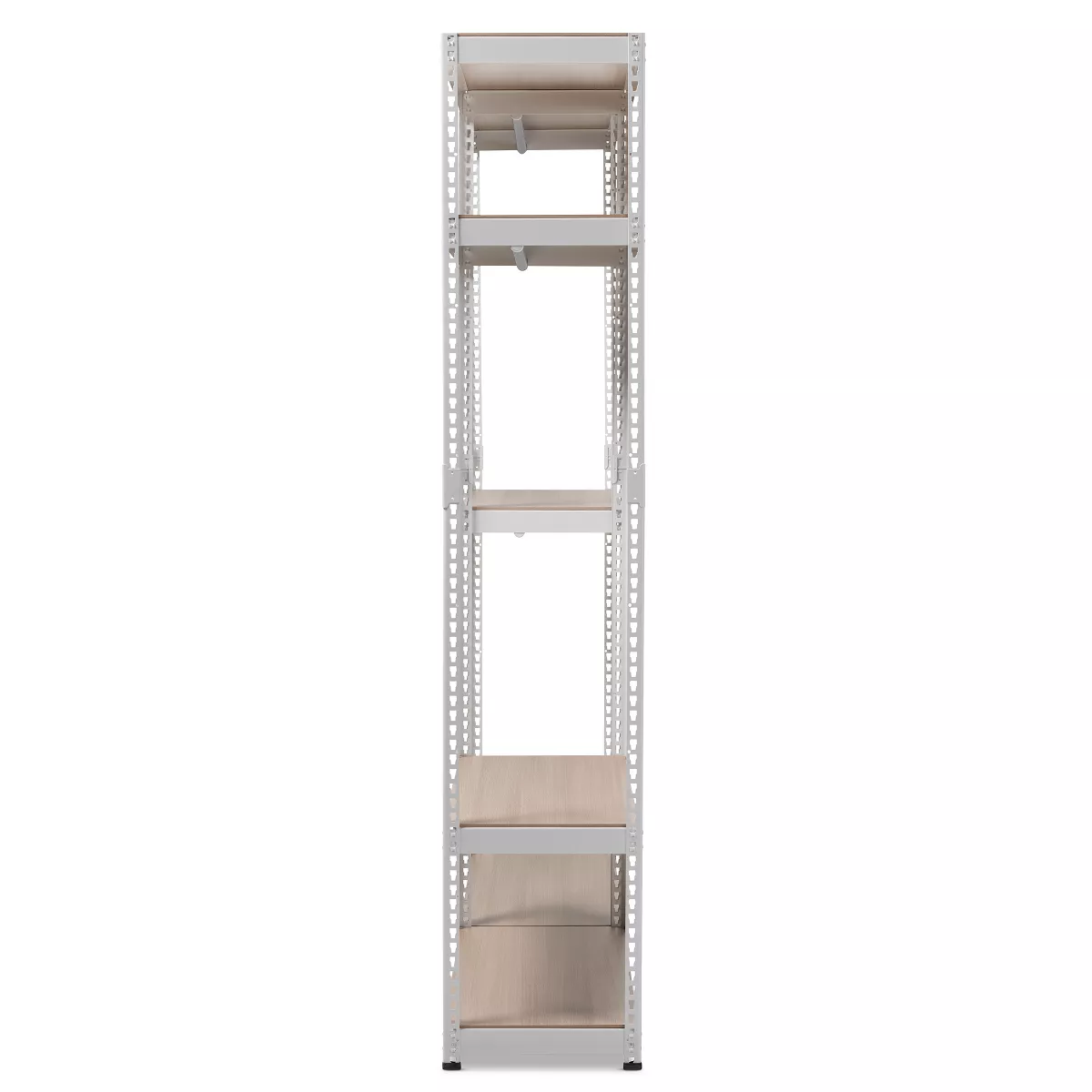 Gavin Metal 7 - Shelf Closet Storage Racking Organizer - White - Baxton Studio