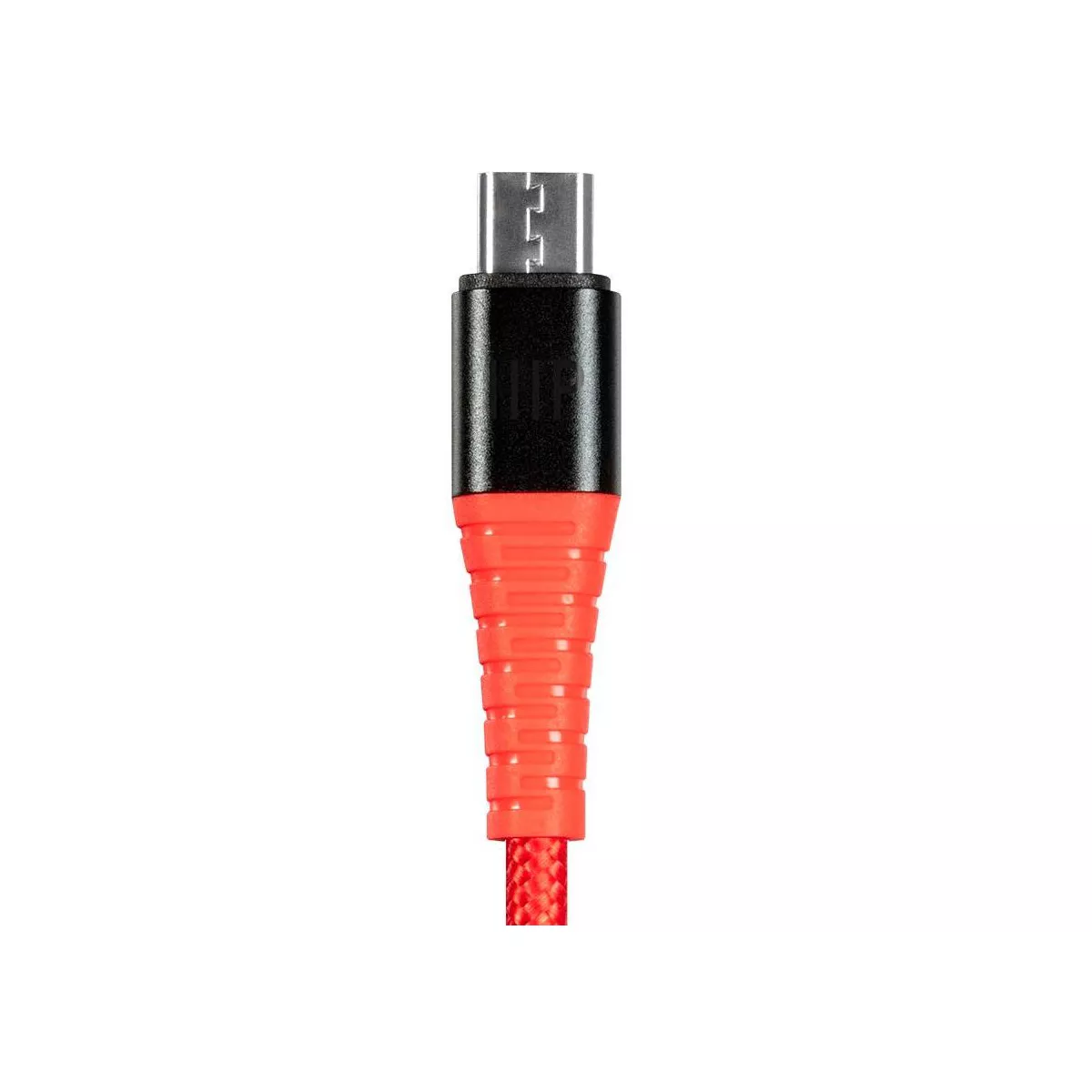 Monoprice USB 2.0 Micro B to Type A Charge & Sync Cable - 1.5 Feet - Red | Nylon-Braid, Durable, Kevlar-Reinforced - AtlasFlex Series