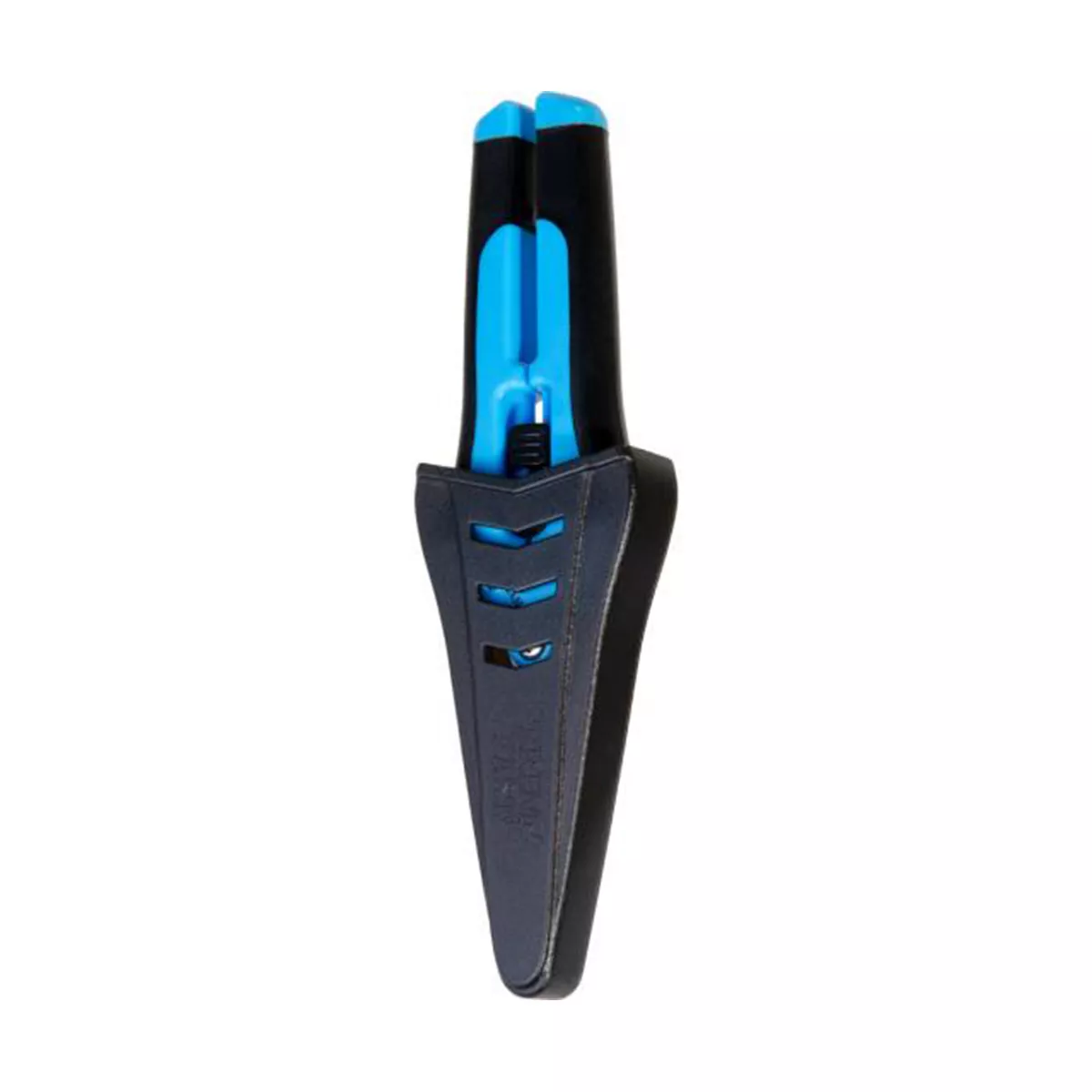 Hydrofarm HGPP400C Stainless Steel Precision Curved Blade Gardening Scissor Pruner with Holster and Safety Lock for Plants and Flower Trimming, Blue