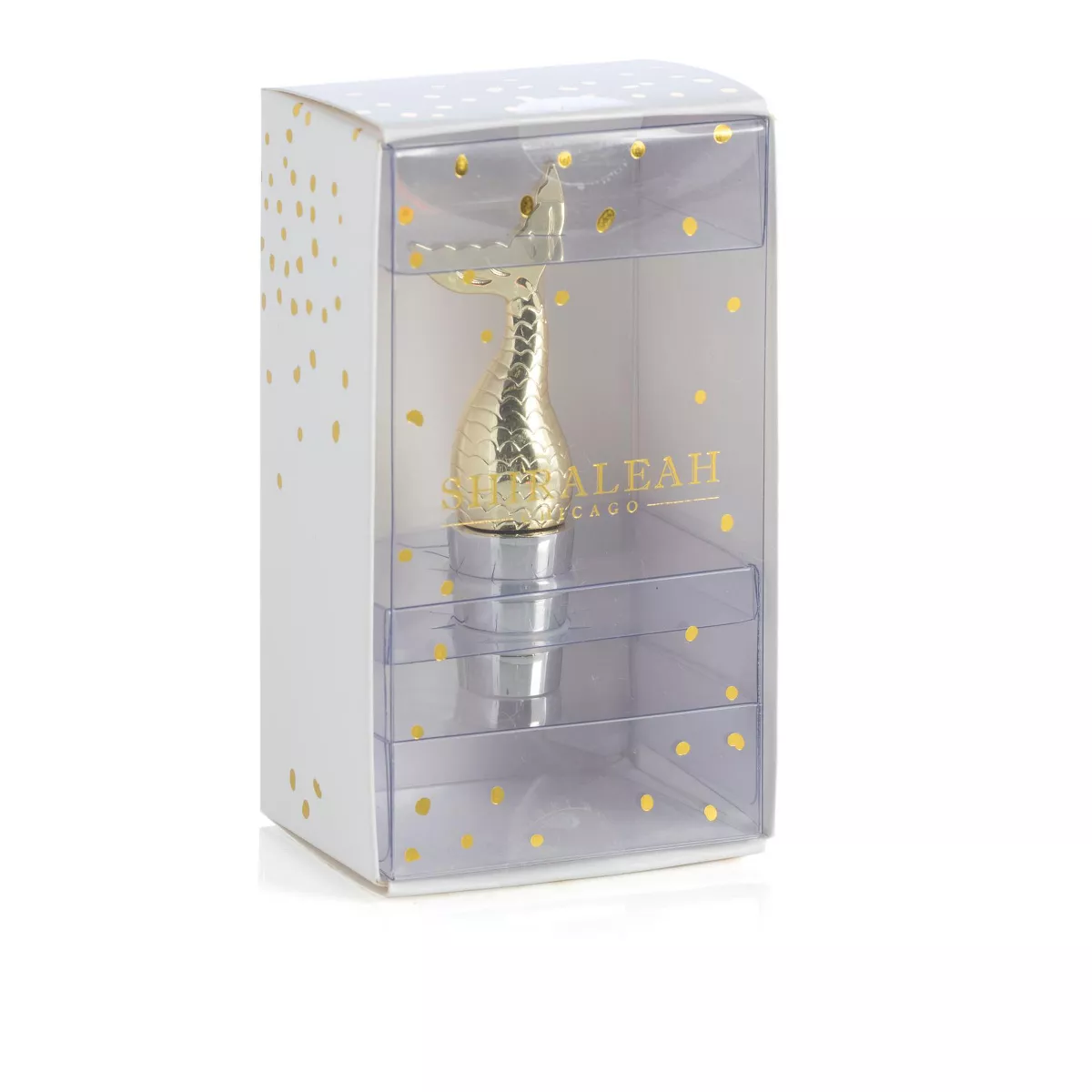 Mermaid Bottle Stopper - Gold - Shiraleah