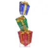 Northlight 73" LED Lighted Shimmering Snowflake Stacked Gift Boxes Outdoor Decoration