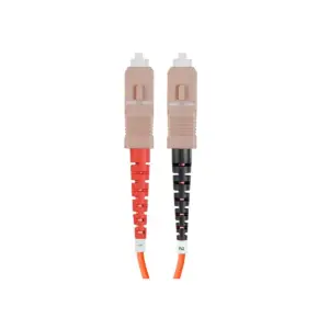 Monoprice OM1 Fiber Optic Cable - 2m (Meter) - LC/UPC-SC/UPC, Multi Mode, Duplex, 62.5/125 Type, 2.0mm, PVC