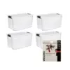 Sterilite 70 Quart Storage Box (4 Pack) with VELCRO Brand 10 Foot Tape Roll