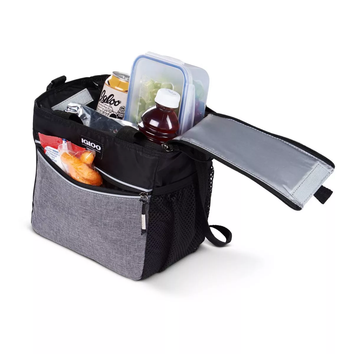 Igloo 9 Can Balance Mini City Cooler Lunch Tote- Gray/Black