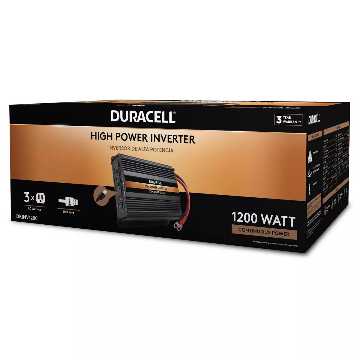 Duracell 1200W High Power Inverter