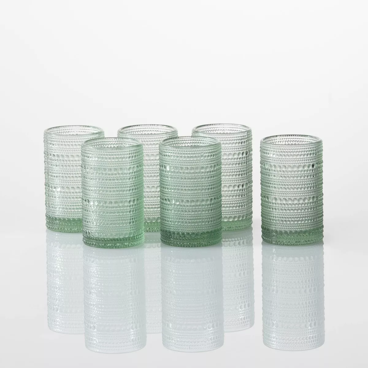 13oz 6pk Glass Jupiter Ice Beverage Glasses Sage - Fortessa Tableware Solutions
