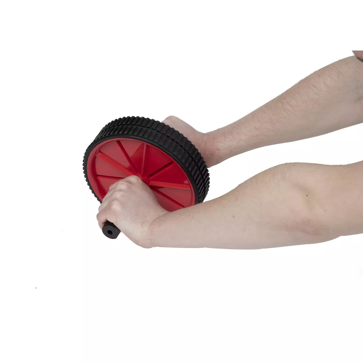 Mind Reader Ab Roller for Abs Workout, Red