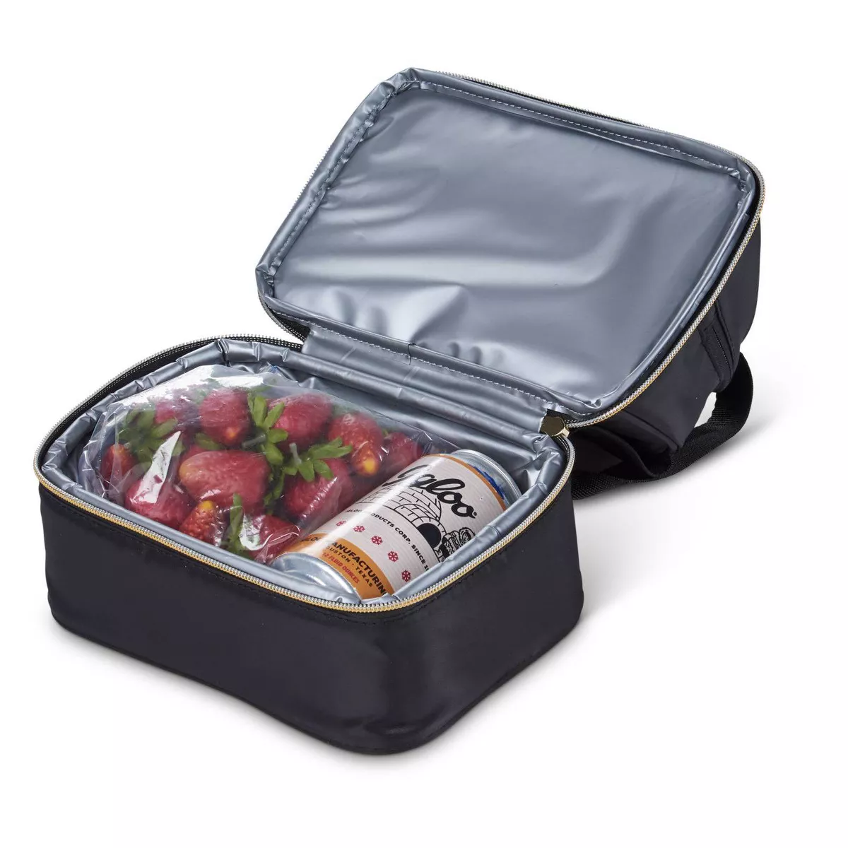 Igloo Sport Luxe Mini Dual Compartment Lunch Bag - Black/Gold