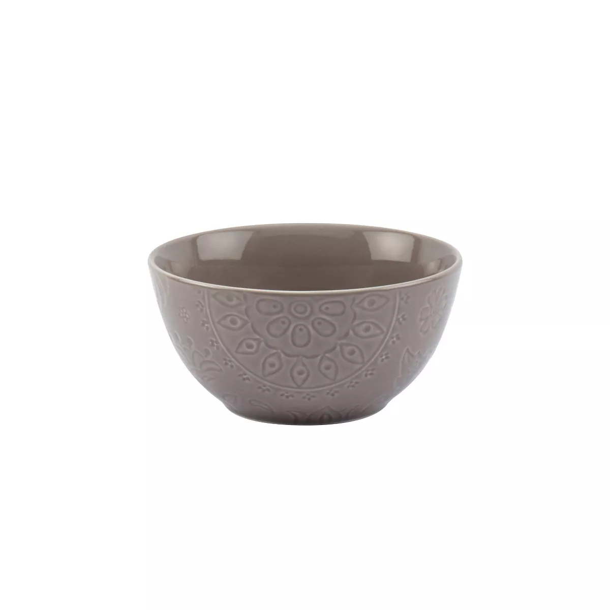 20pc Stoneware Embossed Sophia Dinnerware Set Gray - Tabletops Gallery