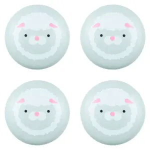 Sumner Street Home Hardware 4pc Lamb Painted Knob Gray