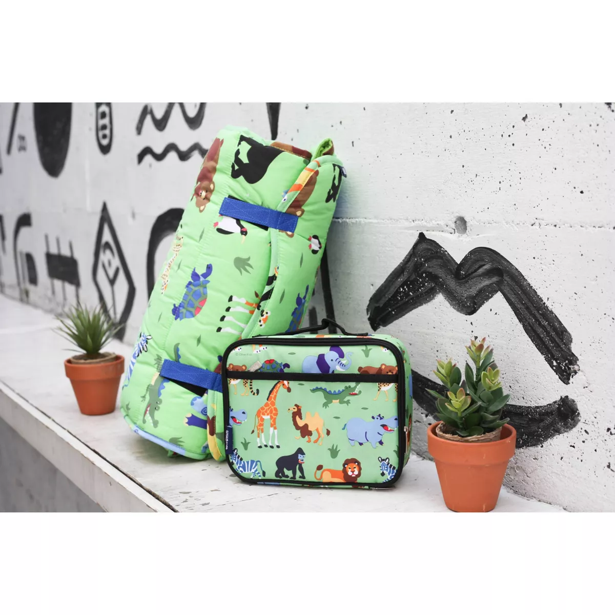Wildkin Olive Kids' Wild Animals Lunch Box