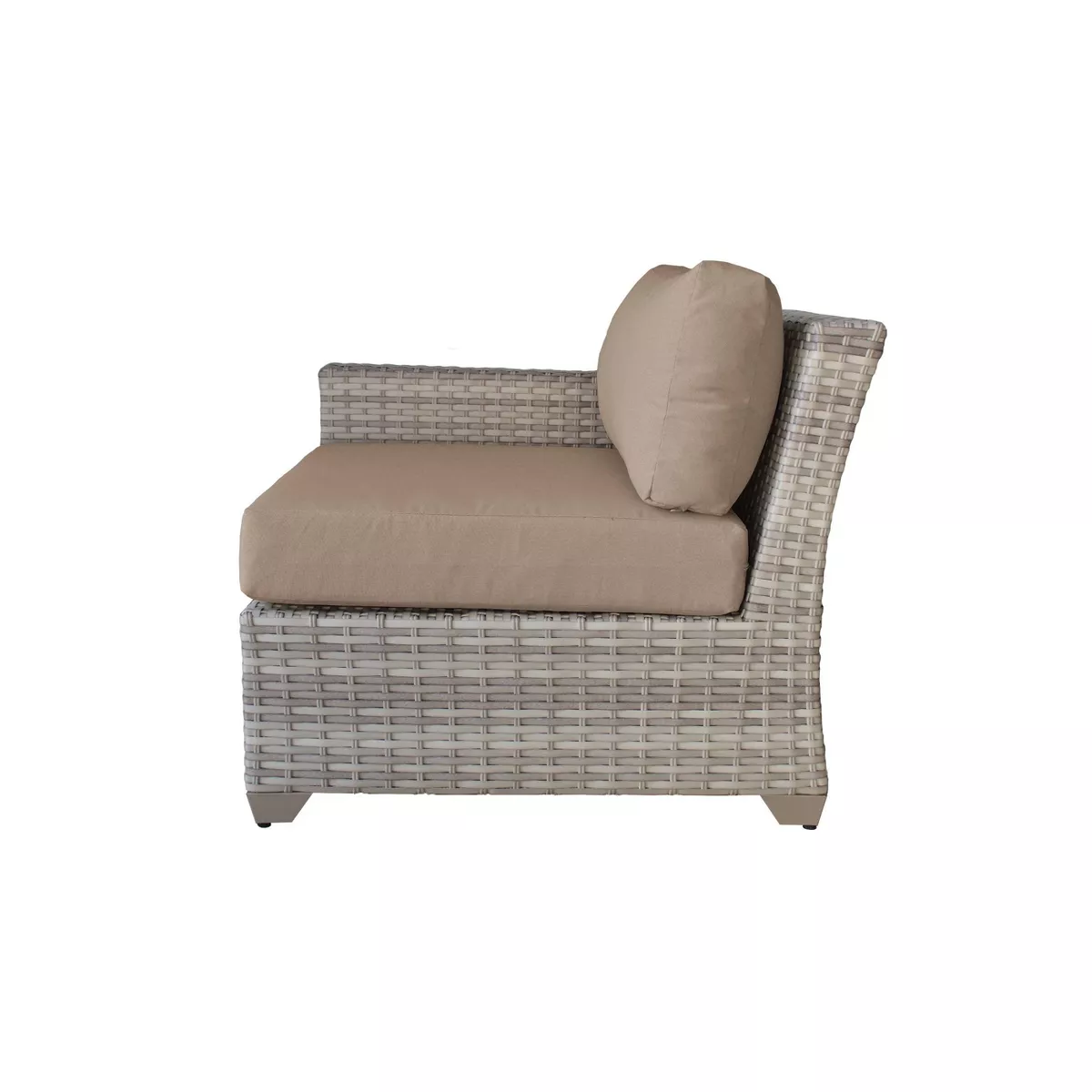 Fairmont 6pc Patio Seating Set with Cushions - Wheat - TK Classics
