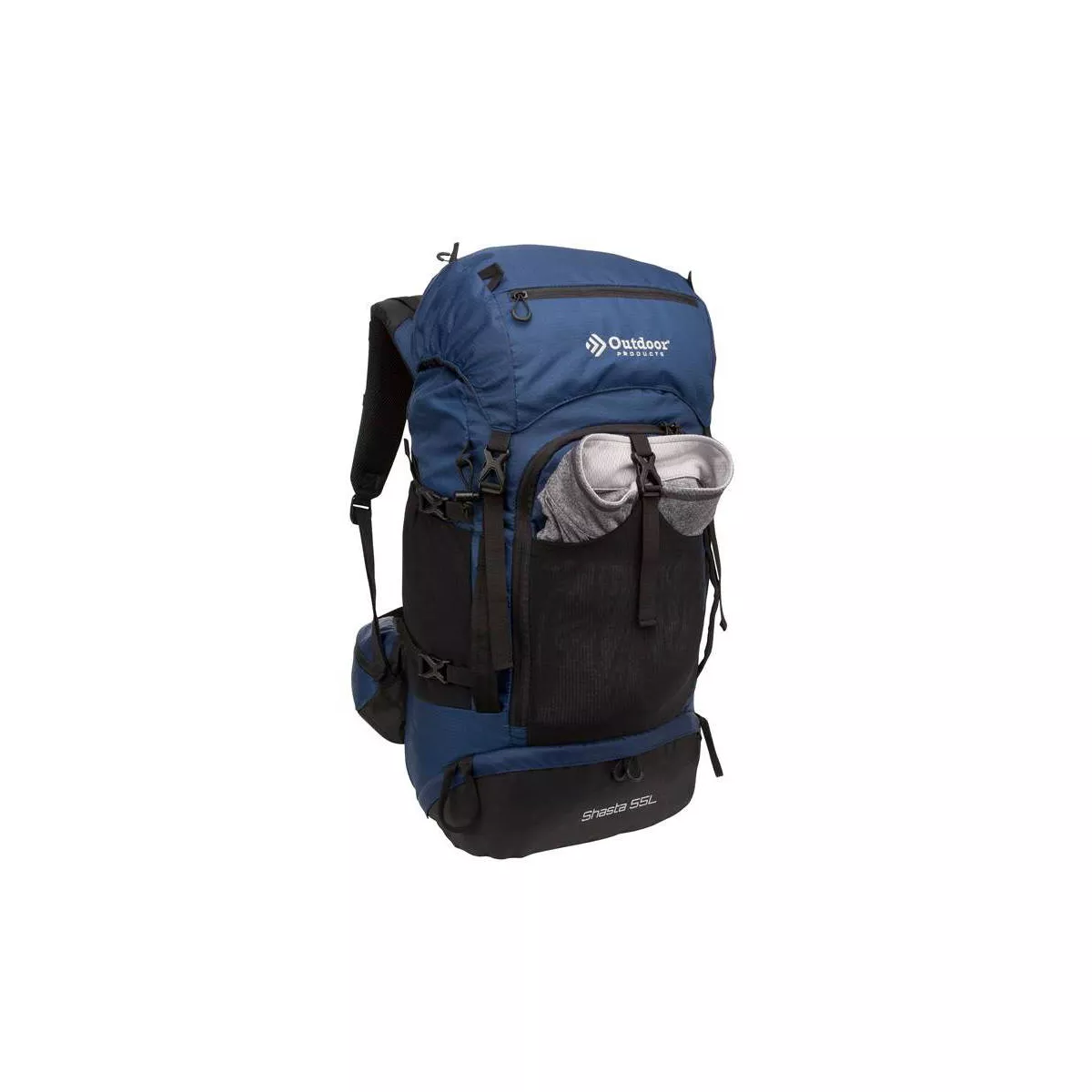 Outdoor Products Shasta 55L Technical Frame Backpack - Navy Blue