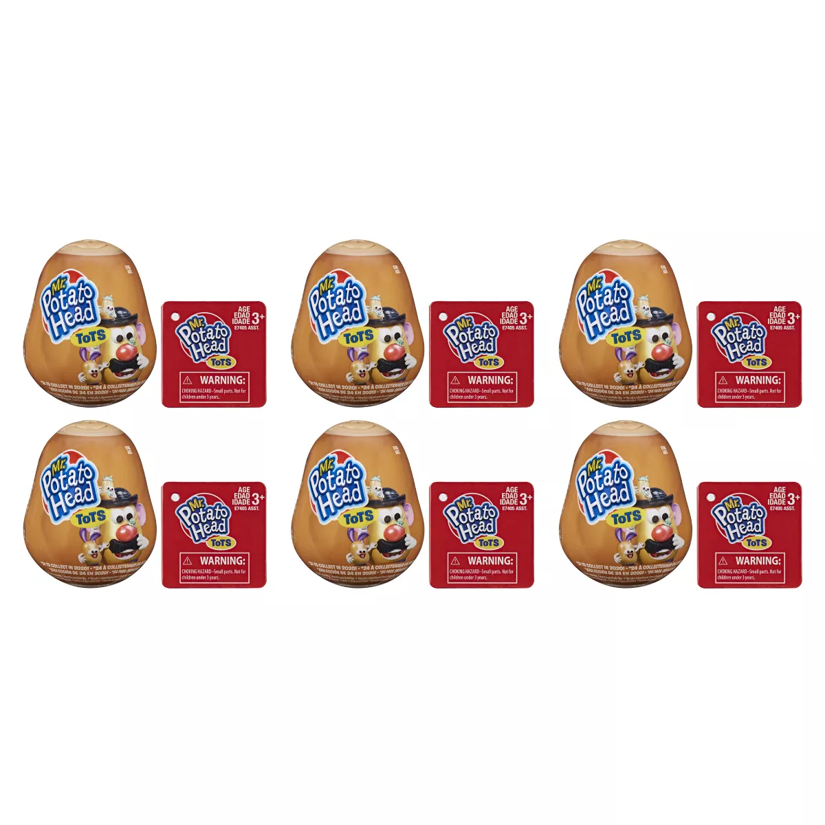 Mr. Potato Head Tots; 6 Mini Collectible Figures
