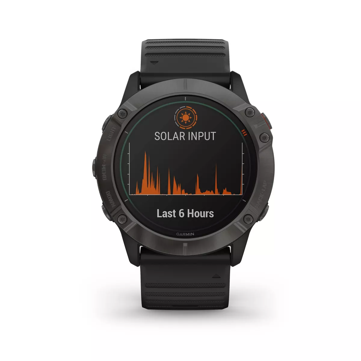 Garmin fenix 6X Pro Solar Titanium Carbon Gray - Black Band