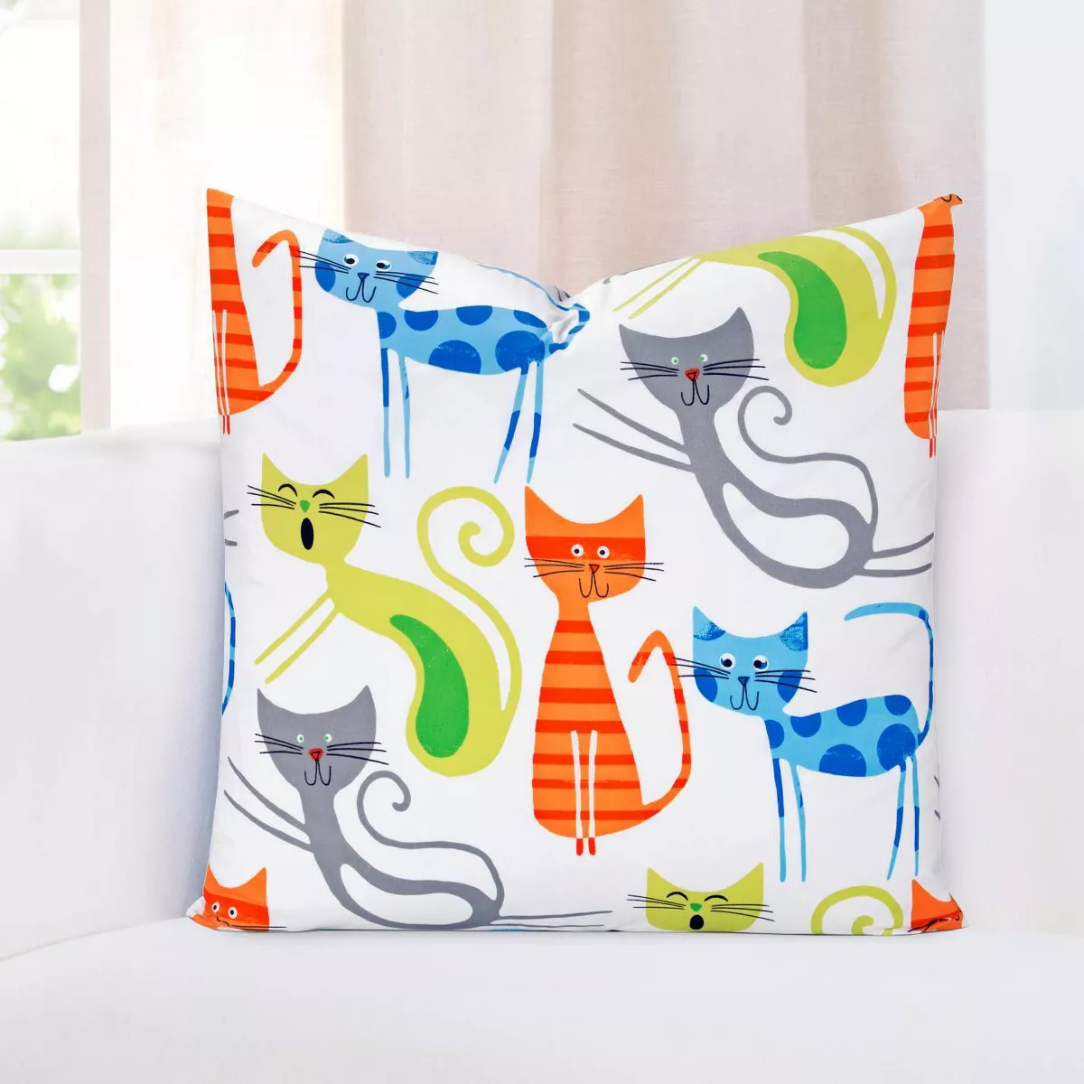 Smarty Cat 26" Throw Pillow - Learning Linens